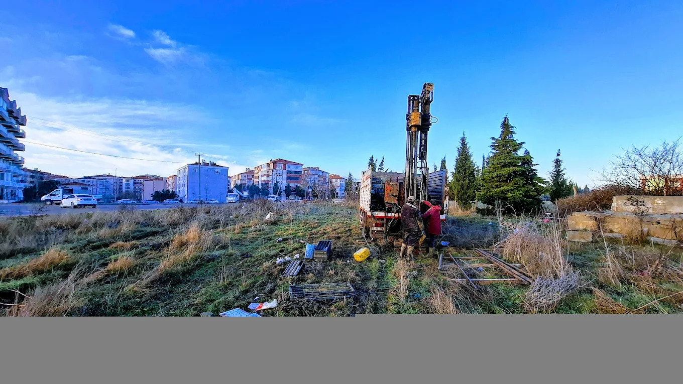 Panoramik sondaj çalışması manzarası